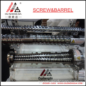 conical twin screw barrel for dpe tube sheet extruder /screw barrel/ Oushengda